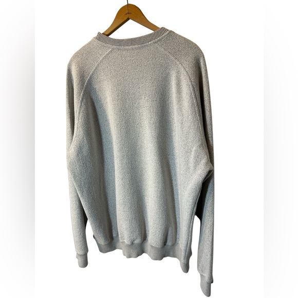 Artisan Gray Sweater with Blue Text - Picture 3 of 7